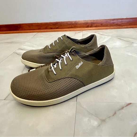 NWT Olukai Nohea Moku Men’s No Tie Boat Shoes Size 7 Color Clay - Picture 6 of 7